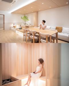 Group rental for 14 people - Cypress sauna & 2 jacuzzis - 3 minutes from Busan Station