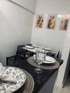 Apartment Praia Grande Tupi 250 meters from the beach Garage