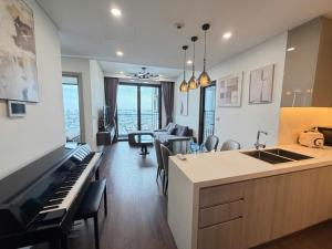 Hommit Masteri Tòa A - Căn hộ 3 phòng ngủ view hồ, máy chiếu