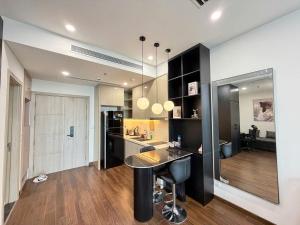 Hommit Masteri Tòa B - Căn hộ 1 phòng ngủ view hồ, máy chiếu