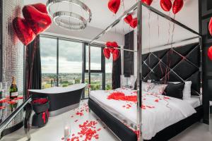 Goldstar Apartament- Wanna z widokiem, 18 Piętro, Hanza Tower Szczecin