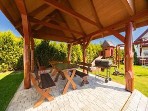 Two-story holiday homes with terraces, playground