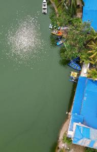 Cabañas frente a lago Yopal