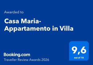 Casa Maria-Appartamento in Villa