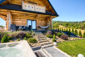 Domek w górach z balią jacuzzi Asina Chata Zawoja