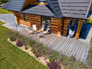 Domek w górach z balią jacuzzi Asina Chata Zawoja