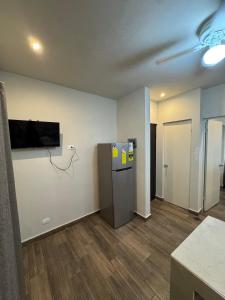 Apartment with memory foam beds and one and half bathrooms