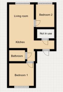 Bright top-floor apartment in Katajanokka