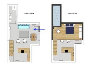 The Blue Loft, with parking & the City Center