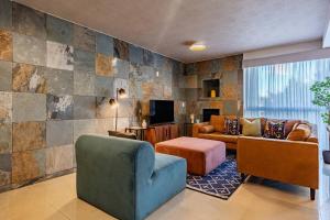 Designer Apt in Roma Norte, Parking and Workspace