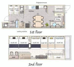 17 min to Nagoya 3 Bdrm 6 Beds Renovated Max 12