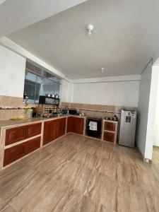 Apartment with a washing machine and dryer