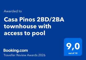 Pinos: Serene 2BD wpool, views & walk to beach