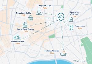 Milleo Azul - Elegant Design Stay in Central Porto