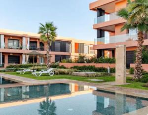 Luxury 1BR Apartment Noria Pool & Garden Marrakech