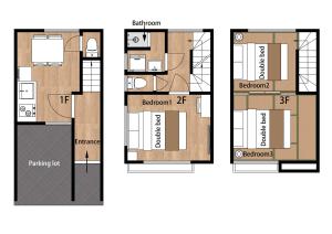 Osaka 3LDK 6ppl House - Free parking丨gouhuo