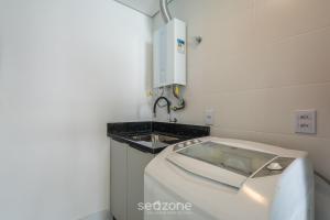 Apt 3Qt c Vista mar e churrasq. SHC1601