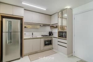 Apto 2Q c vista mar churrasq. piscina SHC0703