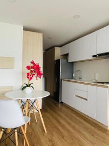 Moderno apartamento con hermosa vista a la montaña