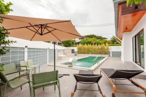 Luxury Private Pool Villa 8 Min Walk to Beach