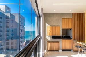 Apto c churrasq. 90m da Praia de Perequê RIH0902