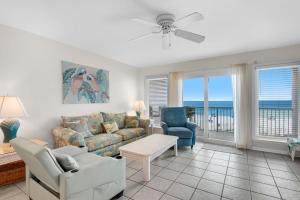 3rd-floor beachfront condo with Gulf views outdoor pool balconies WD & AC