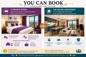 Auren Private Room in Shared Burj Vista Apartment