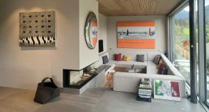 Alpine lodge at Schlern with panoramic sauna