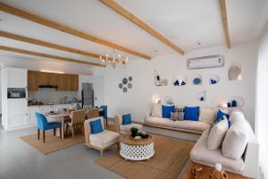ELIVAAS Prive Casa Santorini Greek-Style 2-BHK Villa with Private Pool, Water Slide, Open Shower, Jacuzzi & Beach Views