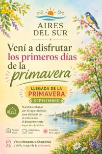 Cabañas Aires del Sur, con gran parque y pileta