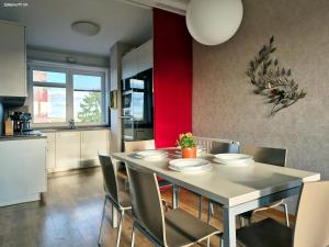 Luxurious, floral penthouse terrace and sauna