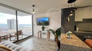 Hermoso departamento de 1D, terraza y vista al mar