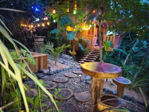 Jungle treehouse and hot tub experience