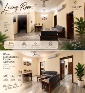 Beautiful 3BHK, 2BHK and Private Room Homestay Chandigarh Mohali