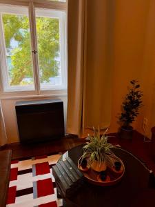 Quiet studio by the metro