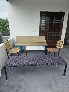 Private Room with Balcony & Rooftop Access