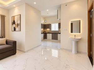 Serene 2BHK Apartment with Fully Equipped Kitchen & Parking in Tirupati