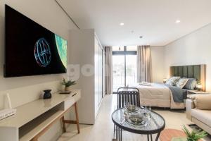 Modern Studio with Private BBQ near Shopping Mariscal