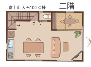 Oishi100A富士山 と河口湖ビュー 屋上展望台付きヴィラ 大石公園徒歩4分