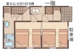 Oishi100A富士山 と河口湖ビュー 屋上展望台付きヴィラ 大石公園徒歩4分