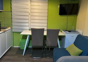 Stay in our bright, comfortable studio