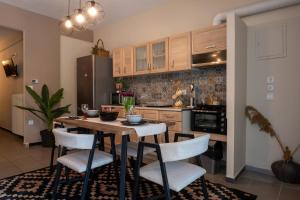 Elenis stylish studio with wooden design