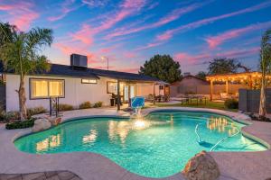 Heated Pool Hot Tub Backyard Resort Games