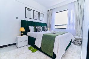 The modern executive serene suites with amazing breathtaking city views ,fully equipped gym , swimming pool and private ample parking space