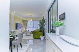 The modern executive serene suites with amazing breathtaking city views ,fully equipped gym , swimming pool and private ample parking space