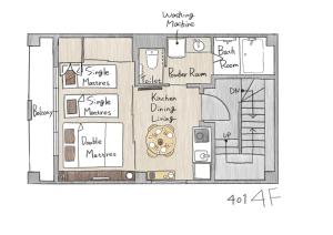 LQ401 Modern Japanese Room, 3 Floor Futons