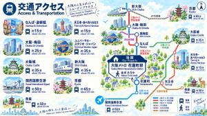 JIA Kaei Osaka 嘉奕 3-Story Modern Japanese-Style Luxury Holiday Villa Elevator Terrace 3 Bedrooms Sleeps Up to 11-12 Guests