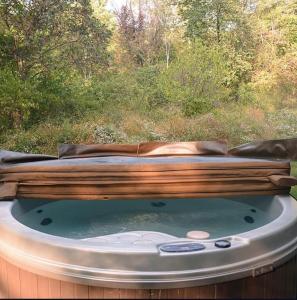 Cozy cabin villa with hot tub and fire pit