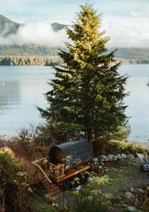 First Light - waterfront house with hot tub and sauna