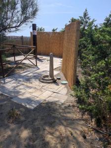 Villa with garden and private equipped beach